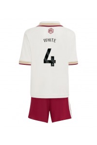 Arsenal Ben White #4 Babyklær Tredje Fotballdrakt til barn 2025-26 Korte ermer (+ Korte bukser)